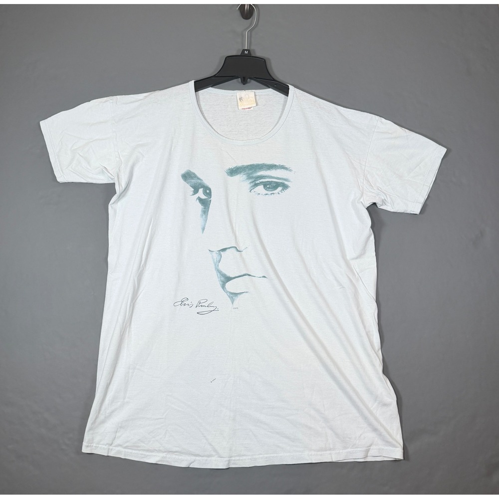 Vintage 1999 Elvis Presley Face Graphic T Shirt Womens One Size Graceland EPE